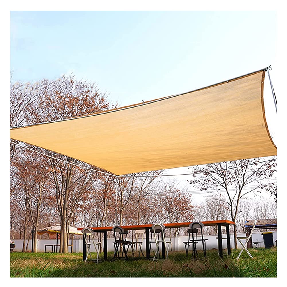 Voile d'ombrage anti-UV avec œillets métalliques et cordes de fixation