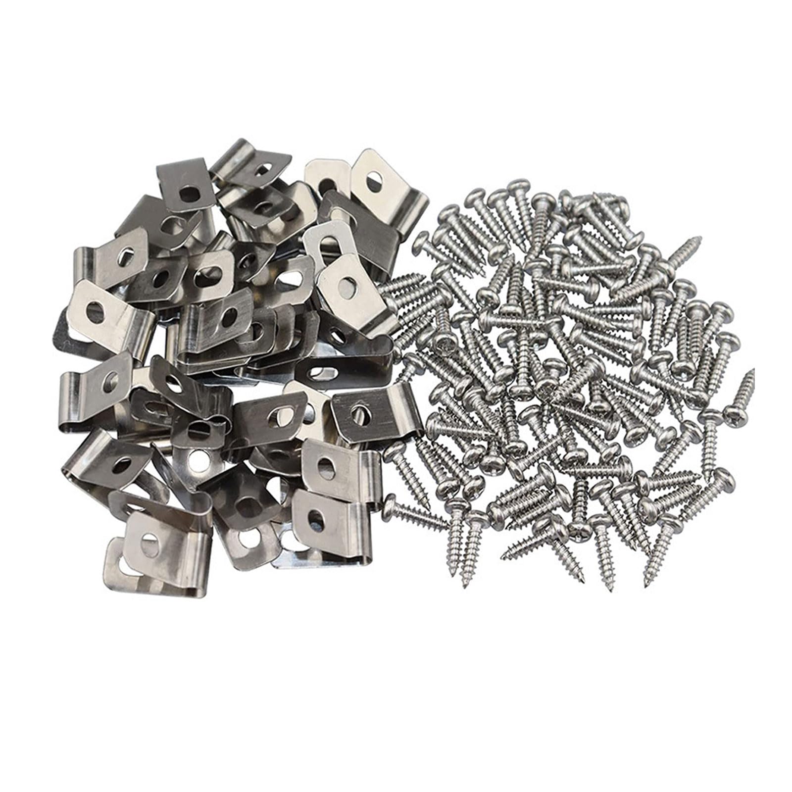 Fence Wire Clips Aluminum Fence Wire Clips Cable Clamps Assortment Kits for Offices Warehouse Factory Welded Clamp Aluminum