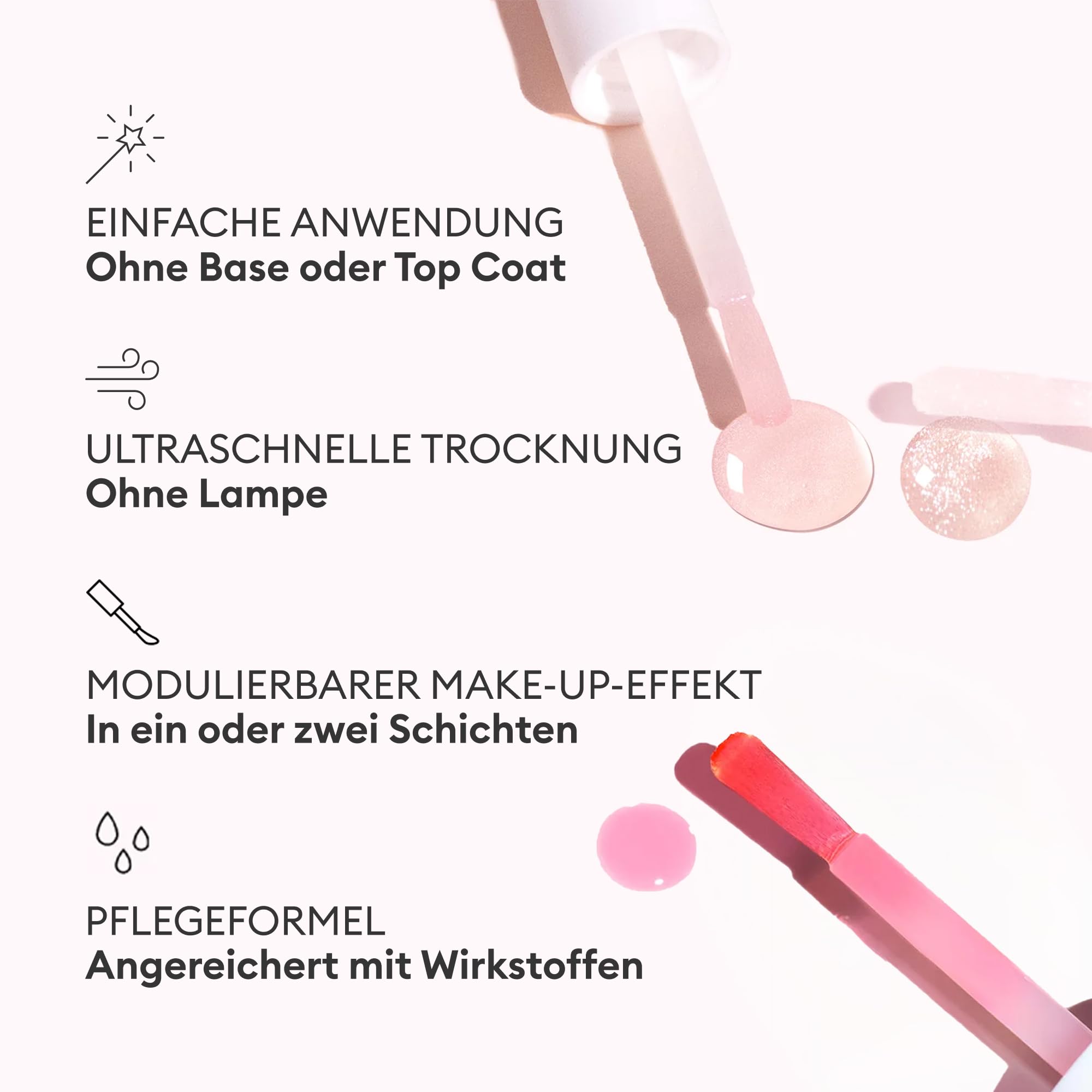 Manucurist Active Icons Trio Nagellack – Active Glow Blueberry, Active Shine, Active Plump Nagellacke – Nagelhärter – Aufhellender Behandlungslack & Pflege – Made in France