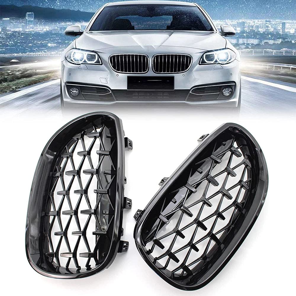 Remplacer calandre E60 usée par cette grille avant diamond meteor noir brillant