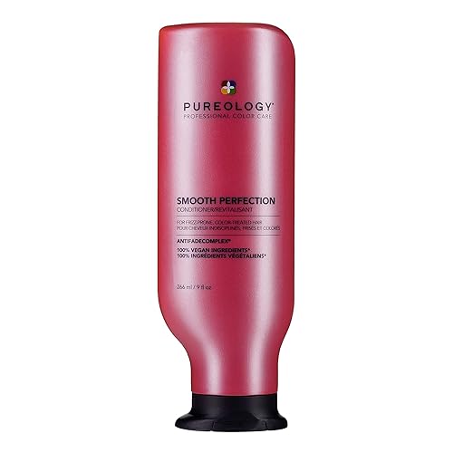 Pureology Smooth Perfection Acondicionador  Para cabello encrespado y tratado de color  Desenreda y controla el encrespamiento  Sin sulfatos, vegano