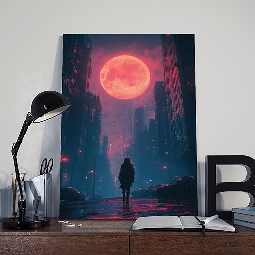 Miniatura 8 de Digital Dreamscape Poster  Synthwave Cyber Art Print  Aesthetic Wall Decor for Gamers & Creators Canvas Poster Wall Art Decor Print Picture