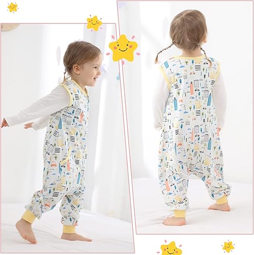 Miniatura 6 de Saco de dormir con pies para niños pequeños, Coche