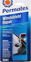 Permatex 16067 Bullseye Windshield Repair Kit - Easy DIY Bullseye Chip Fix up to 1.25", No Mix, Sun Cure