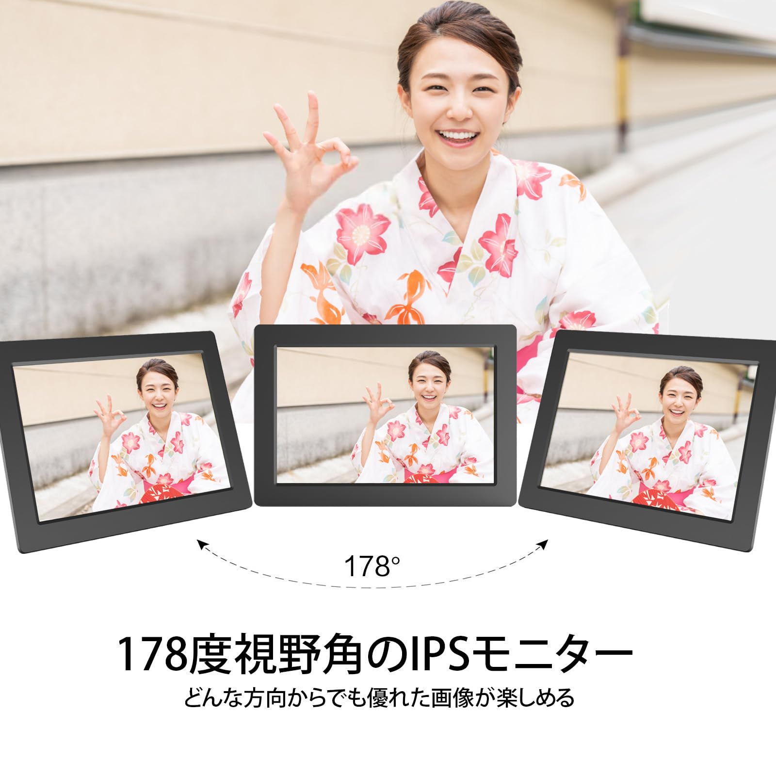 Amazon.co.jp: FrameoデジタルフォトフレームWiFi、10.1インチ1920