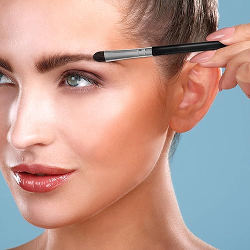 Miniatura 4 de Juego de 6 brochas de sombra de ojos para maquillaje de ojos, cepillo de mezcla de cejas para difuminar sombra de ojos, delineador de ojos, corrector