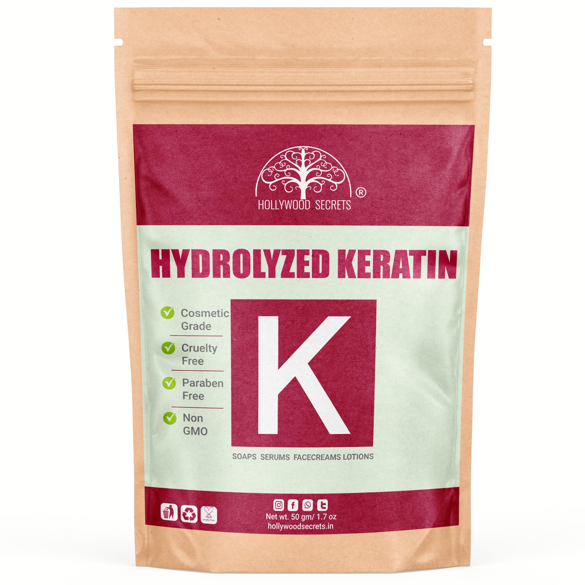 Pure Hydrolyzed Keratin Protein Powder 50gm
