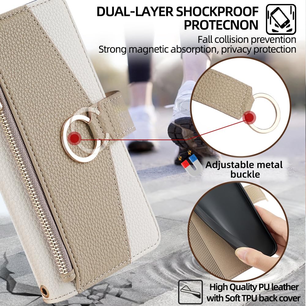 Custodia A Portafoglio Per Iphone 17 Air Con Guscio In Pelle, Piastra - Foto 7