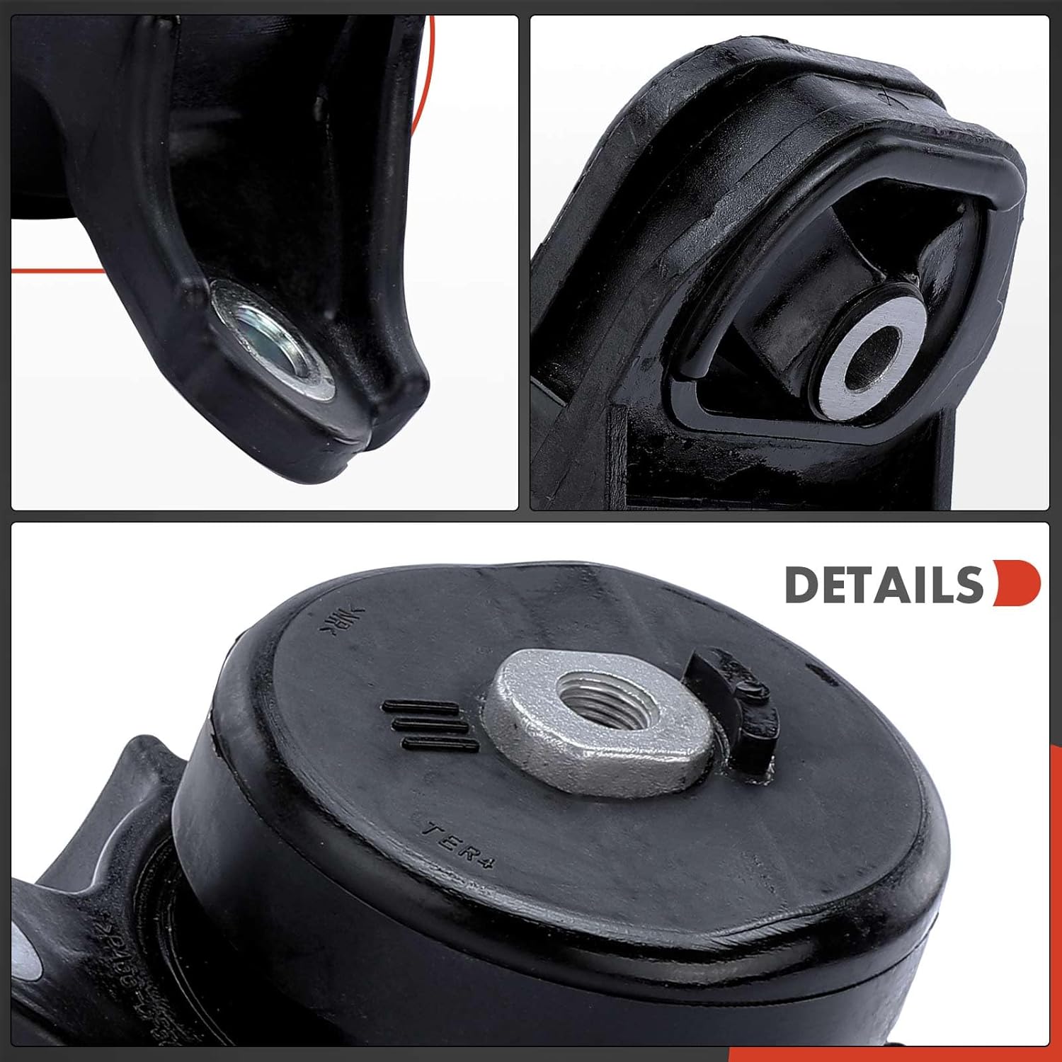 A-Premium 2PCS Upper and Lower Transmission Mount Set Compatible with Acura TSX 2010-2014 & Honda Accord 2008-2012, Accord Crosstour 2010-2011, Crosstour 2012, 3.5L, Automatic Transmission