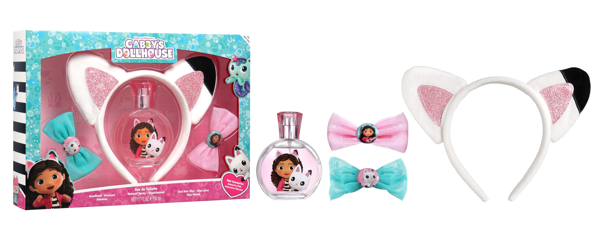 Gabby's Dollhouse Case with EDT 50 ml and Hair Accessories