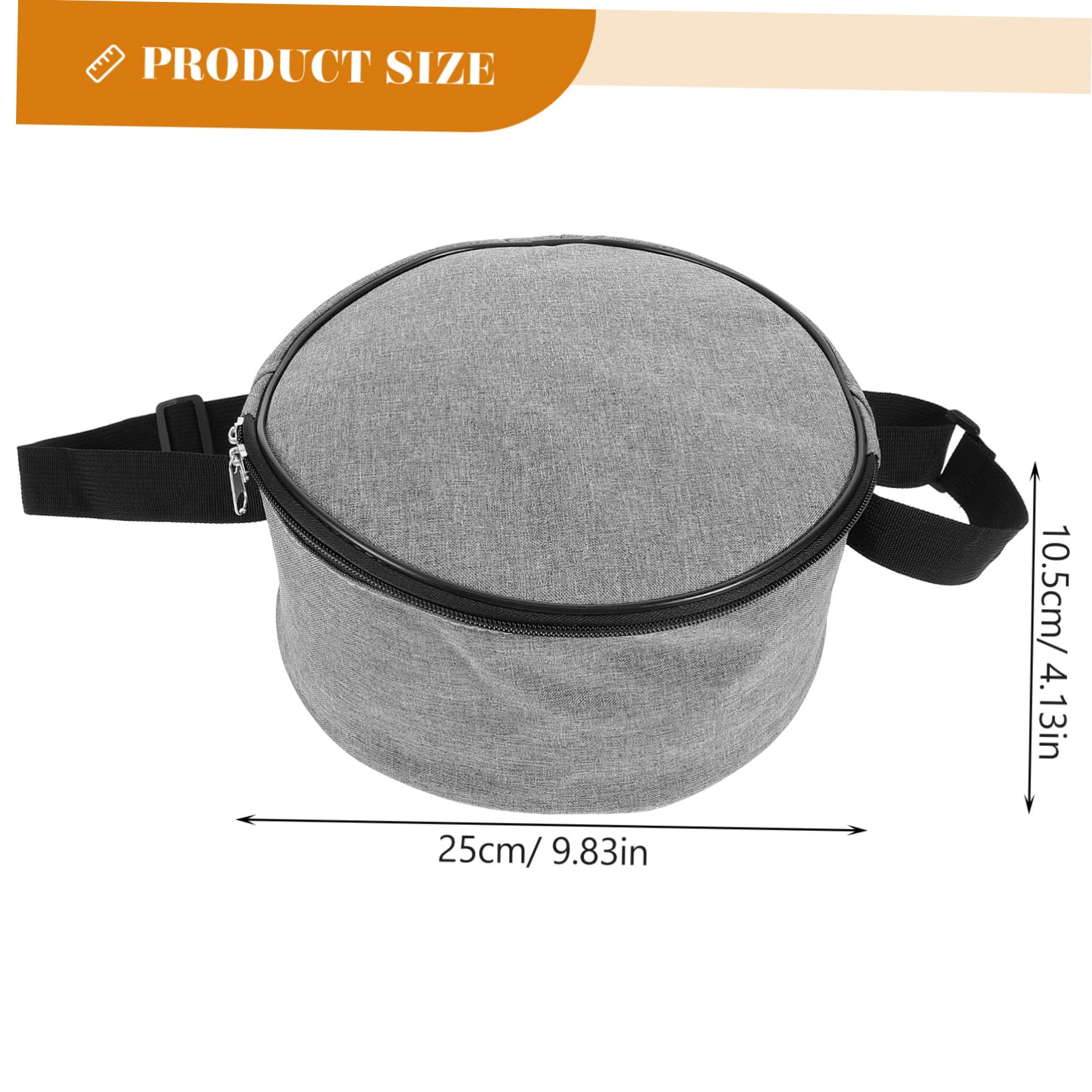 Happyyami Portable Disc Golf Bag Waterproof Flying Disc Carrying Case Polyester Golf Storage Shoulder Bag Golfing Gear