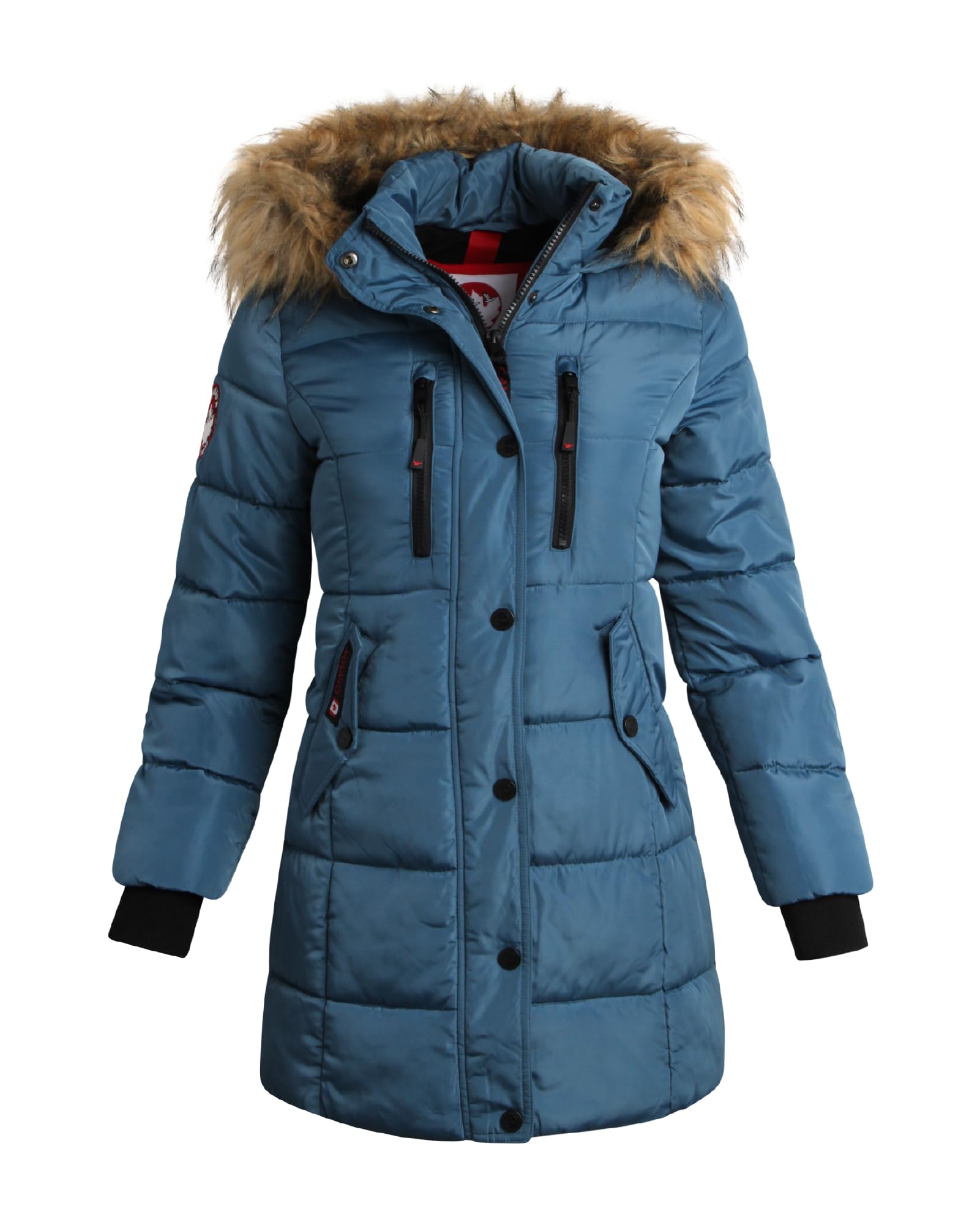 Girls Winter Coat - Long Length Heavyweight Wind & Water Resistant Insulated Quilted Puffer Parka Coat