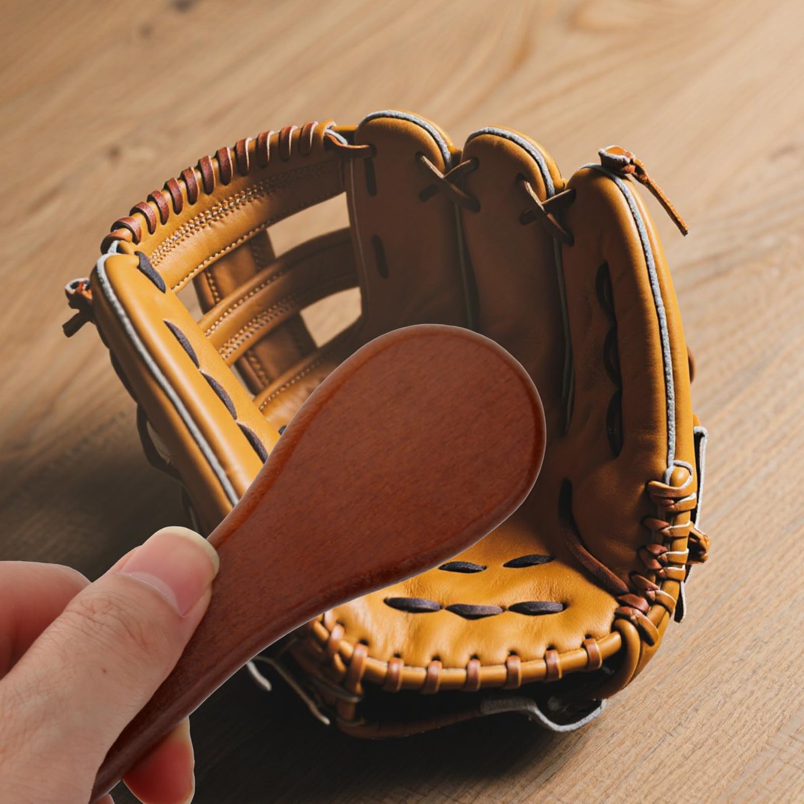 lasuroa 2 Brosses Gants Baseball, Brosses à Récurer pour Gants Baseball Entretien de Routine Doux Accessoires de Nettoyage Pratiques pour Un Nettoyage en Profondeur