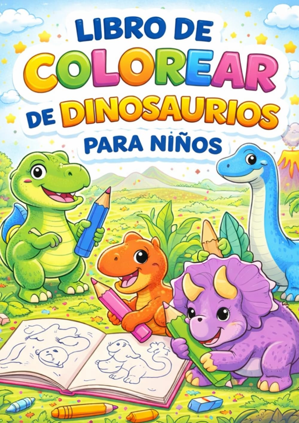 Libro de Colorear de Dinosaurios para Niños (4–12 años): Libro de Colorear de Dinosaurios para Niños (4–12 años)