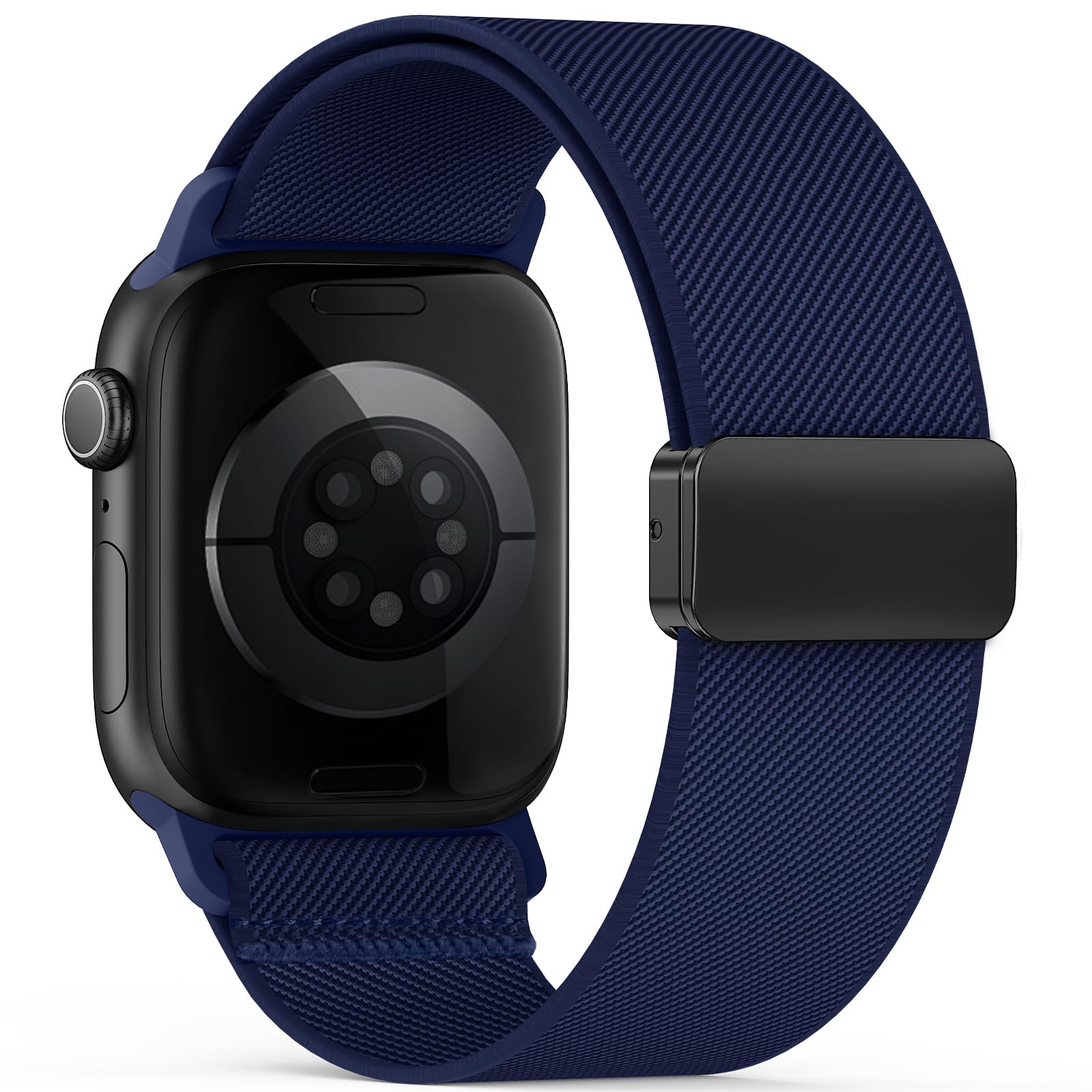 Yoohoo Elastisch Armband für Apple Watch Armband 40mm 42mm 44mm 46mm 41mm 45mm 38mm 49mm,Nylon Stoff Band Sport Strap Damen Herren für iWatch Series 11 10 9 8 7 6 5 4 3 SE/2 Ultra/Ultra 2/3