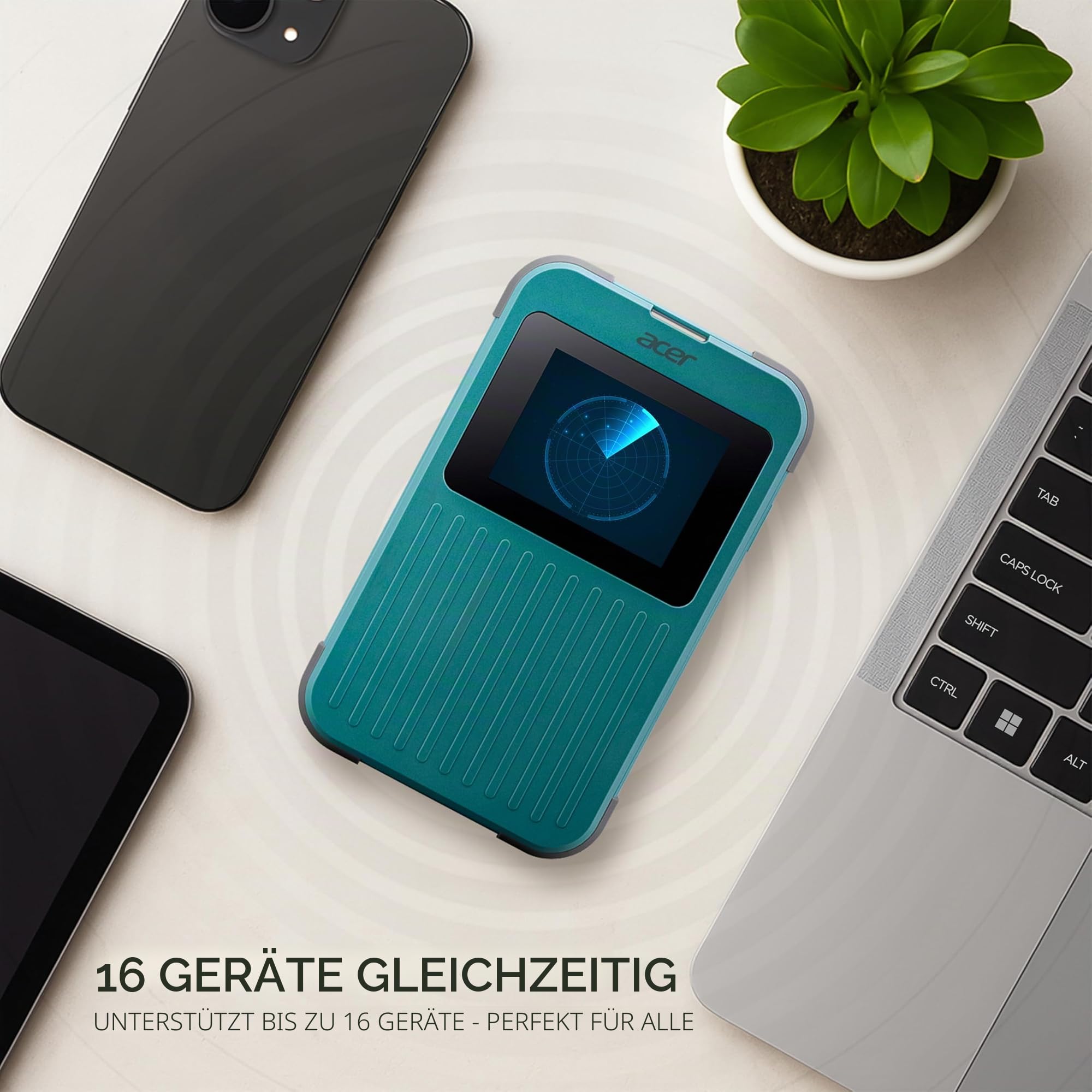 acer Connect M4 - Mobiler Hotspot - 5G LTE - Wi-Fi 5, Wi-Fi 6