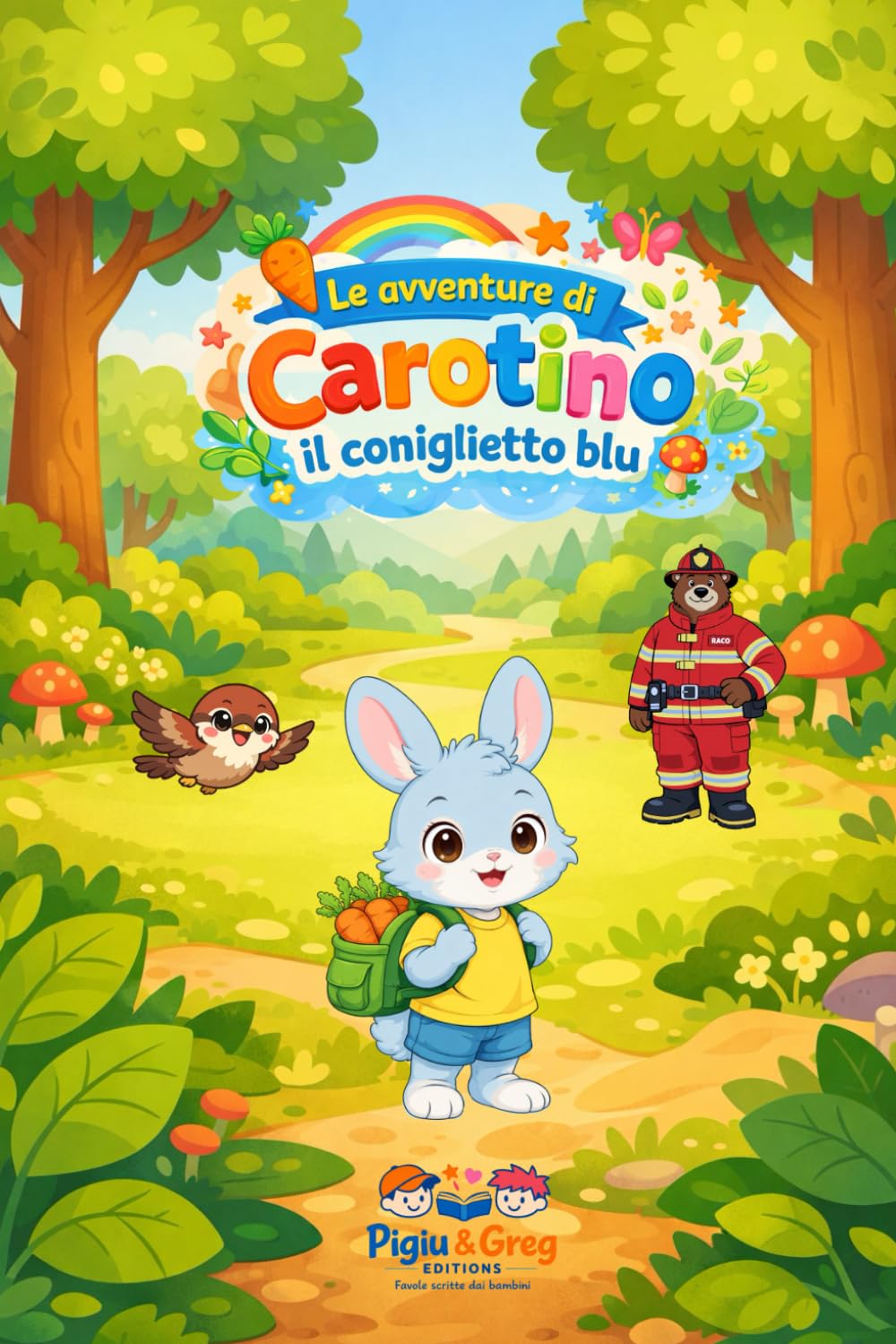 Le avventure di Carotino il coniglietto blu: Favole scritte dai bambini