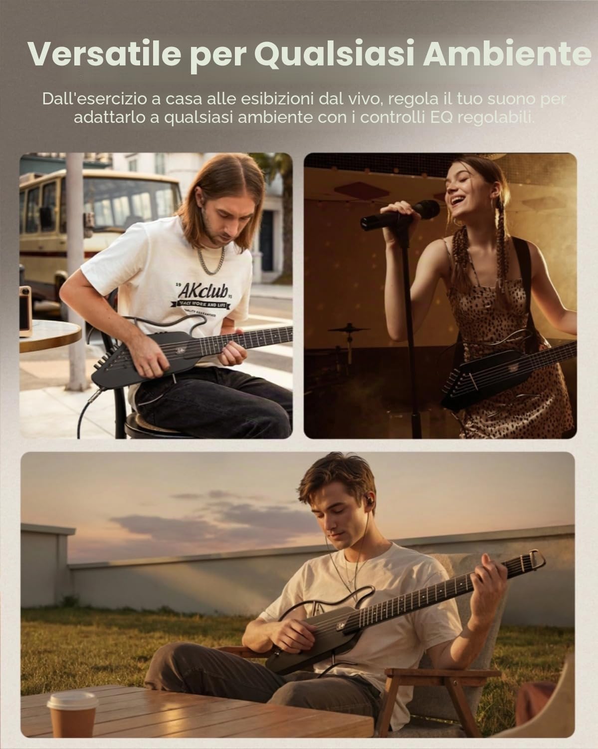Chitarra Donner HUSH-I Black