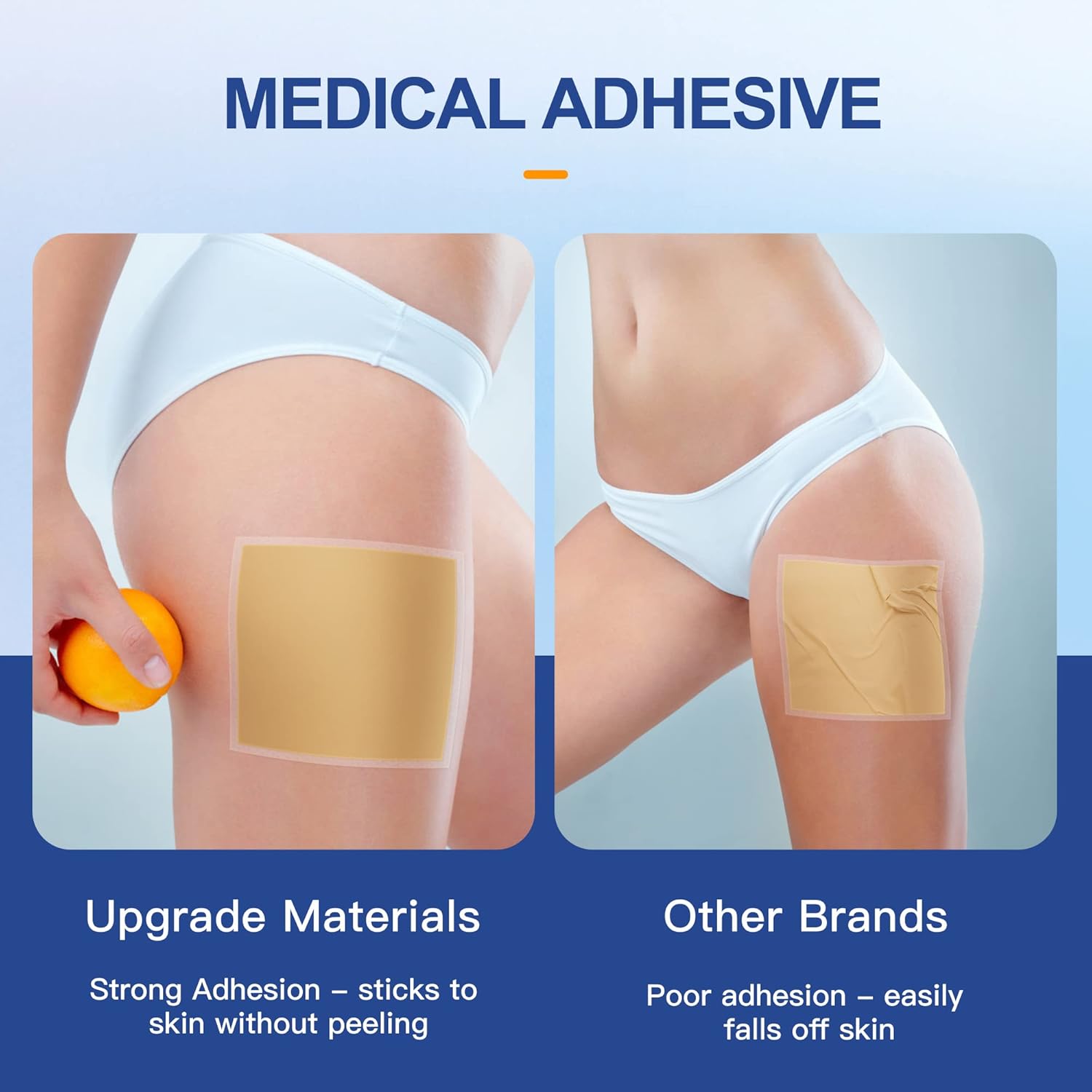 6 Pack Large Sizes Silicone Gel Sheets 6" x 5" - Medical Sterile Packaging Silicone Scar Sheets - For Irregular Scar Removal - Image 6