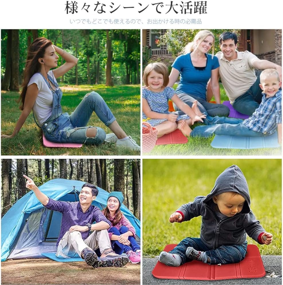 SWAG GEAR(スワッグギア) サウナマット 折りたたみ (1枚 収納袋付き) サウナシート クッションマット クッションシート 折り畳み コンパクト クッション 折りたたみクッション レジャーシート ピクニック アウトドア サウナ用 岩盤浴