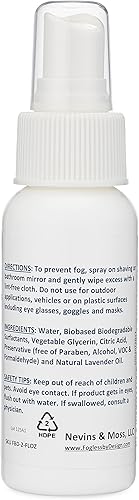 Miniatura 2 de Espejo de baño antivaho en aerosol, 2 onzas líquidas, tamaño de viaje