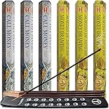 Call Money & Money Drawing Incense Sticks & Holder Bundle Variety Pack from Hem Trumiri Insense Insence