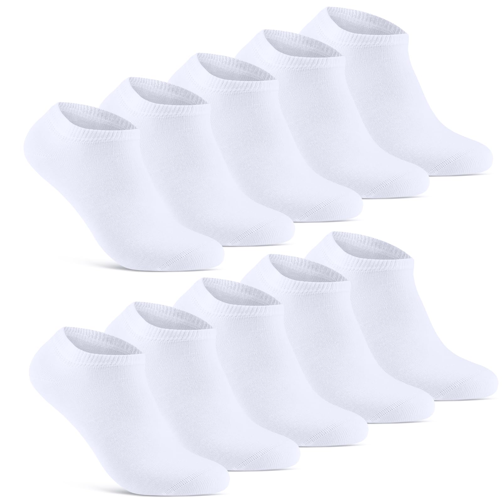 10 Paar Sneaker Socken Herren Damen kurze Sneakersocken aus Baumwolle