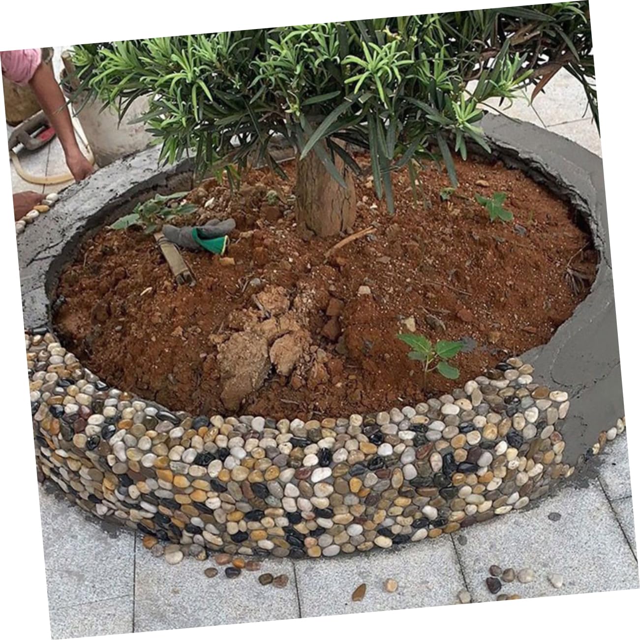 BESPORTBLE 2bolsas Rocas Suaves y Redondas para Piedras Decorativas Guijarros para Jardineras
