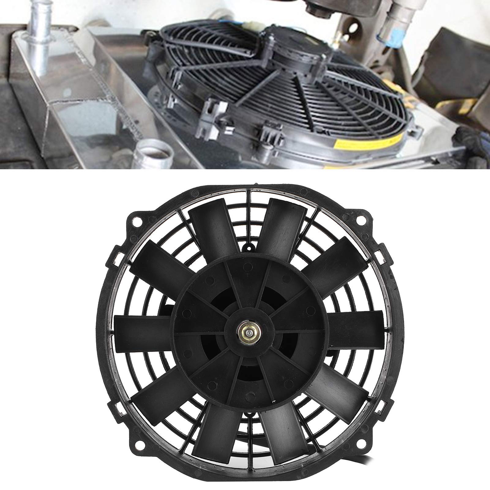Ventilatore Generale Dell'auto, Ventola per Condizionatore D'aria Da 8 Pollici Accessori per Prestazioni Automobilistiche per Radiatore Raffreddamento Automatico Aria Condizionata