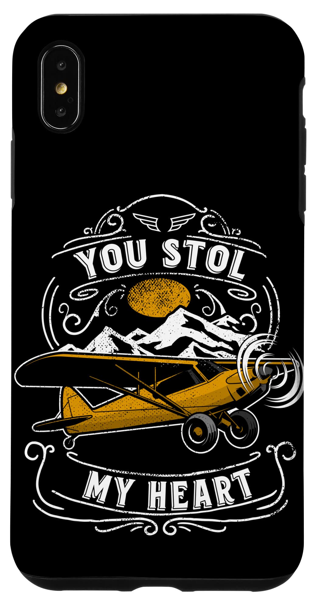 iPhone XS Max Backcountry Flying You STOL My Heart Bush Plane Pilot Case