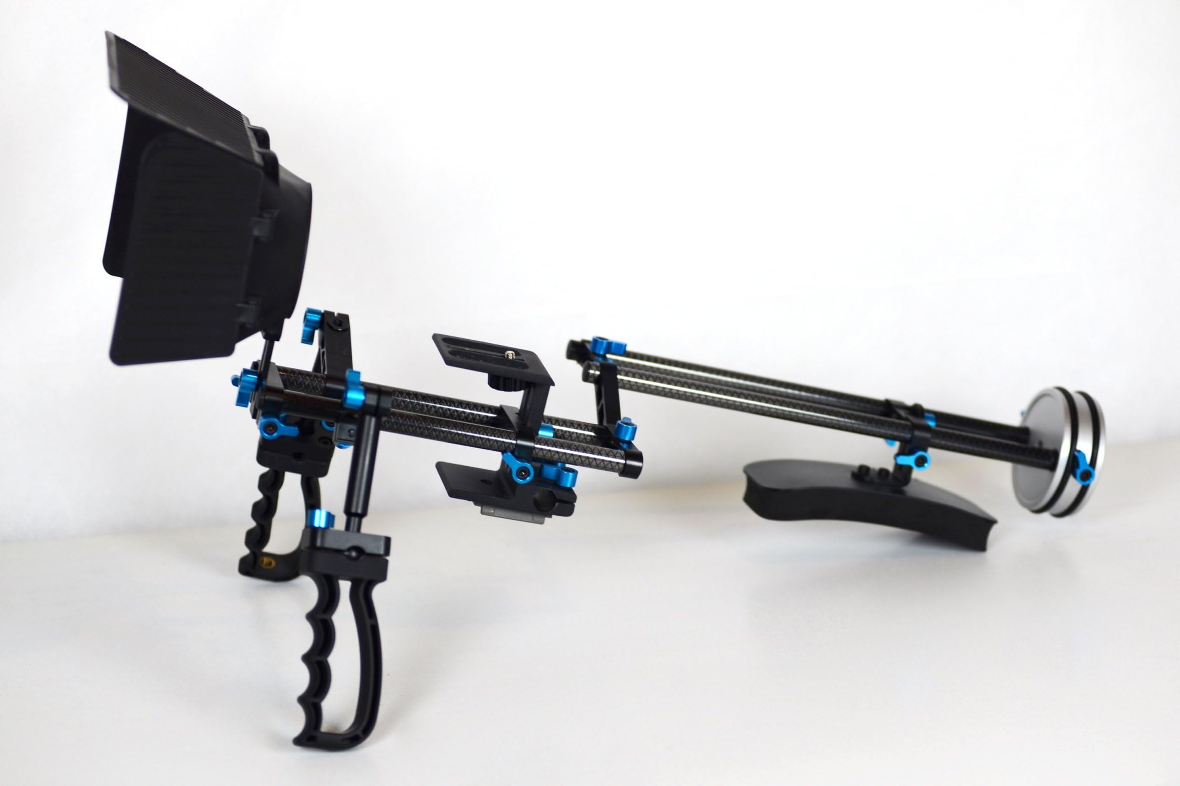 DSLR Rig, Tripod Mount, Carbon Fiber Rods,Fotga, Follow Focus, 2lb Counter Weight