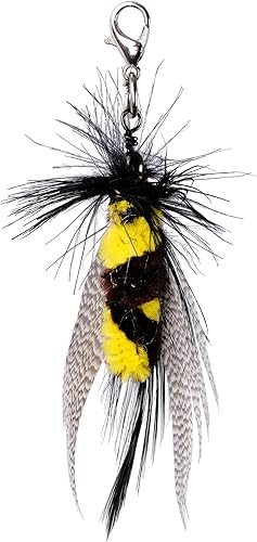 Miniatura 6 de JXFUKAL Recambios de juguete de plumas, 3 piezas de simulación de mini insectos, señuelos de varita, juguetes de repuesto para gatitos, accesorios