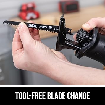 SKIL PWRCORE 20V Brushless Reciprocating Saw Kit Including 2.0Ah Battery and Charger-RS5870B-10