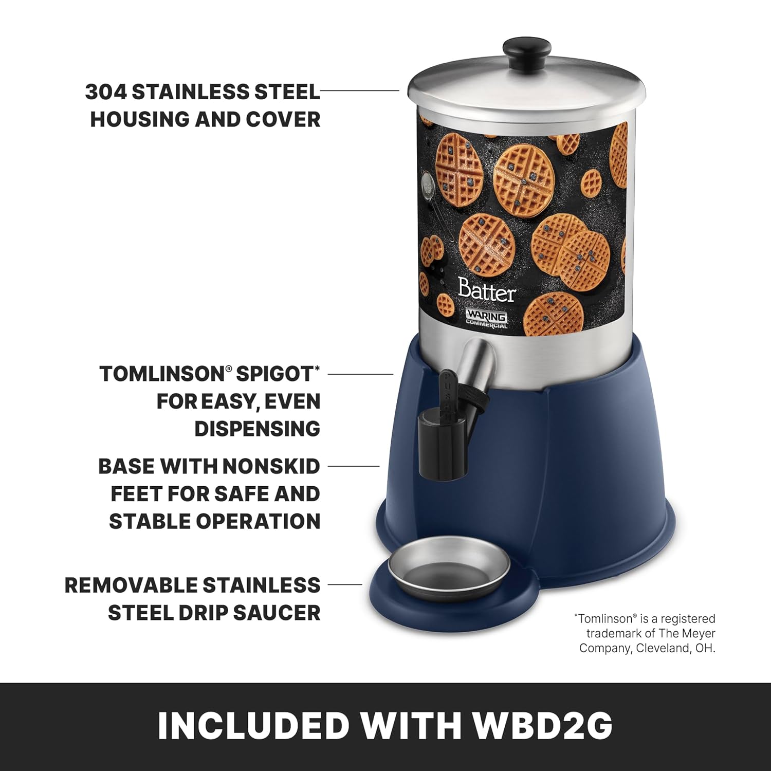 Waring Commercial 2-Gallon Batter Dispenser