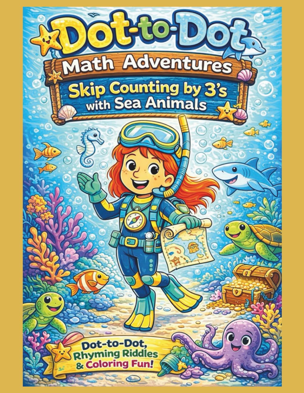 Sea Explorer Nova Dot-to-Dot Math Adventure: Skip Counting by 3’s with Ocean Animals, Rhyming Riddles, Fun Facts, and Coloring Pages (Nova’s Skip Counting Adventures)