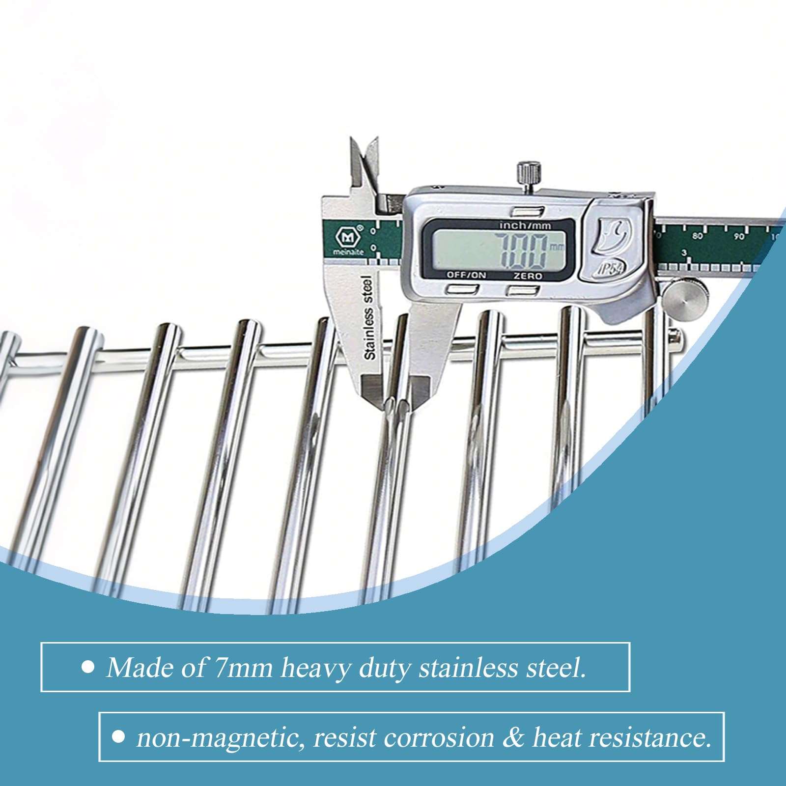 S6G552 Grillroste aus Edelstahl, 48,8 cm, für Weber Summit 600 Serie, Summit E-640, S-640, E-650, S-650, E-660, S-660, E-670, S-670 Gasgrills (ab 2007), 3 Stück