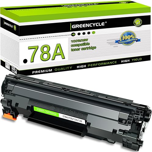 greencycle Cartucho de tóner de repuesto compatible para impresora HP 78A CE278A funciona con Laser Jet Pro P1606dn M1536dnf P1606 M1536 P1560 P1566