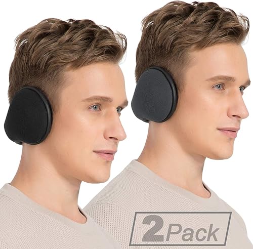 TALONITE - Orejeras de invierno (1 paquete2 paquetes3 paquetes) para hombres y mujeres calentadores de oreja de forro polar plegable Para ciclismo
