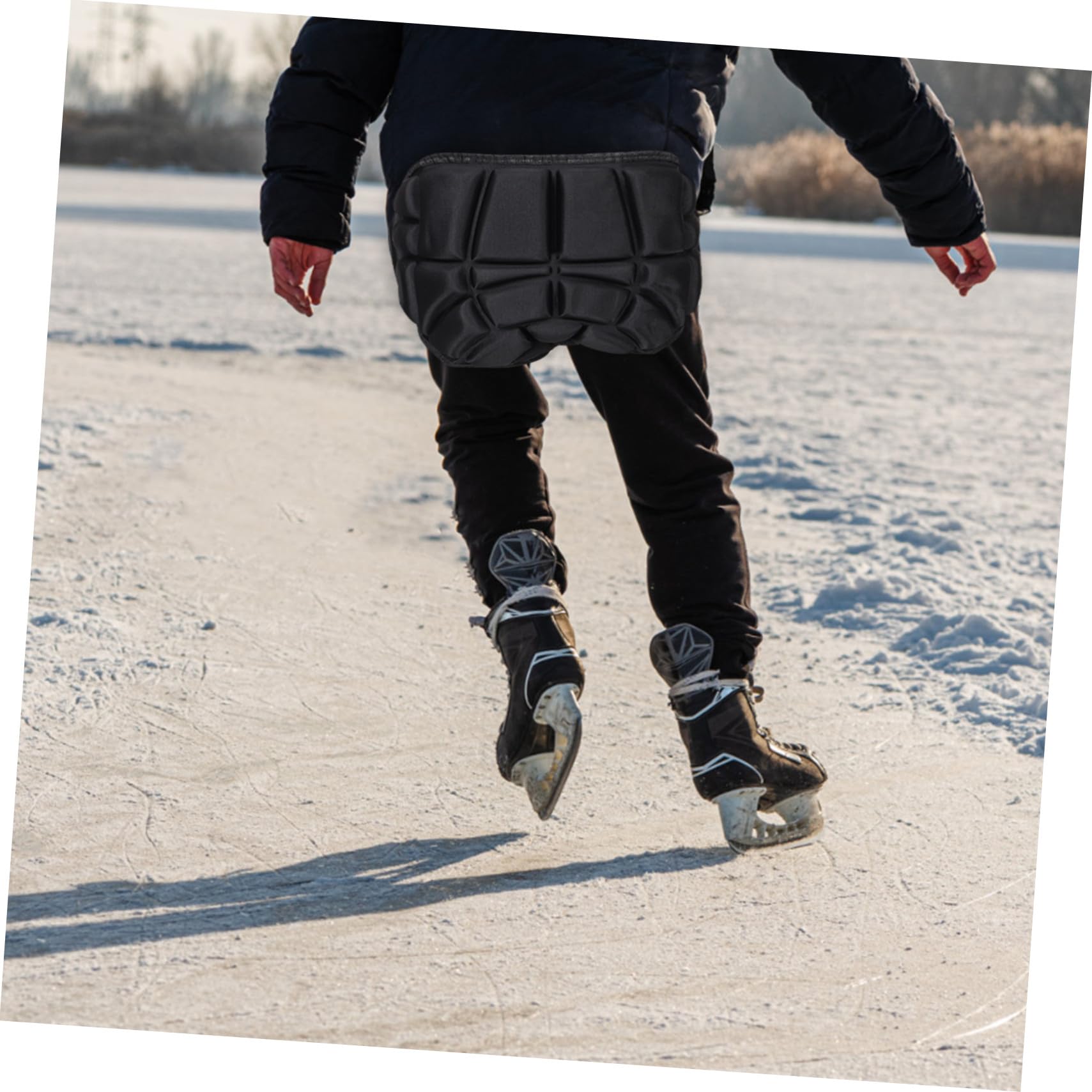 Pantaloncini Protettivi Sicurezza e Protezione dagli Urti Neri per Bambini Imbottitura in Spugna Protezione Antiscivolo per Pattinaggio su Ghiaccio e Ciclismo