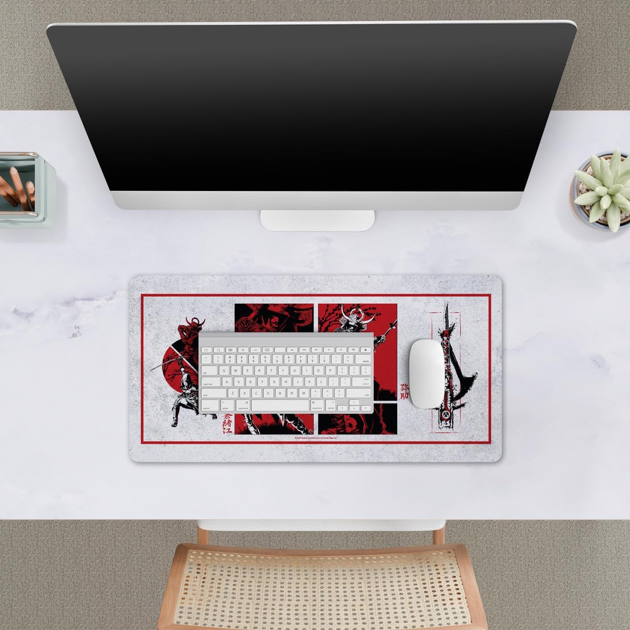 Head Case Designs Officially Licensed Assassin's Creed Character Art Shadows Graphics 23.62 x 11.81 x 0.12 inches (600 x 300 mm) - L Gaming Office Desk PC Keyboard Mouse Mat Pad - Image 3