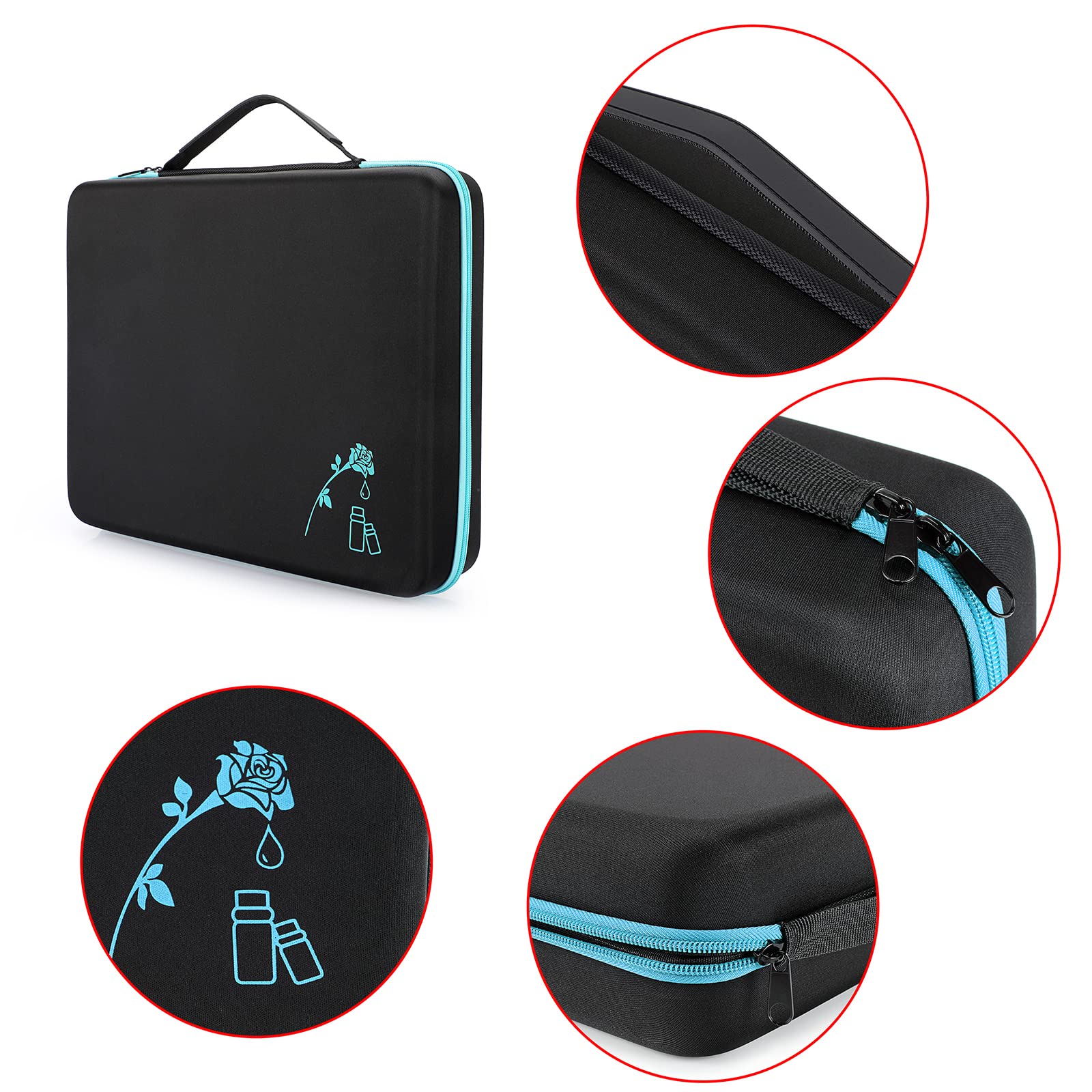 Hಿಪiwe Essential Oil Storage Carrying Case with 120 Slots