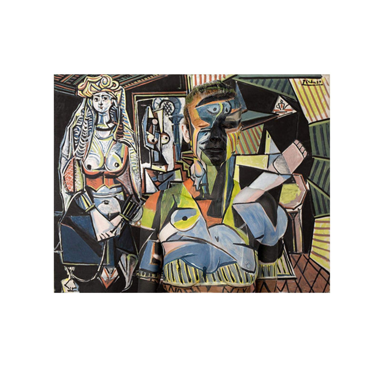 Amazon.co.jp: パブロ・ピカソによるアルジェの女たちキャンバス絵画 