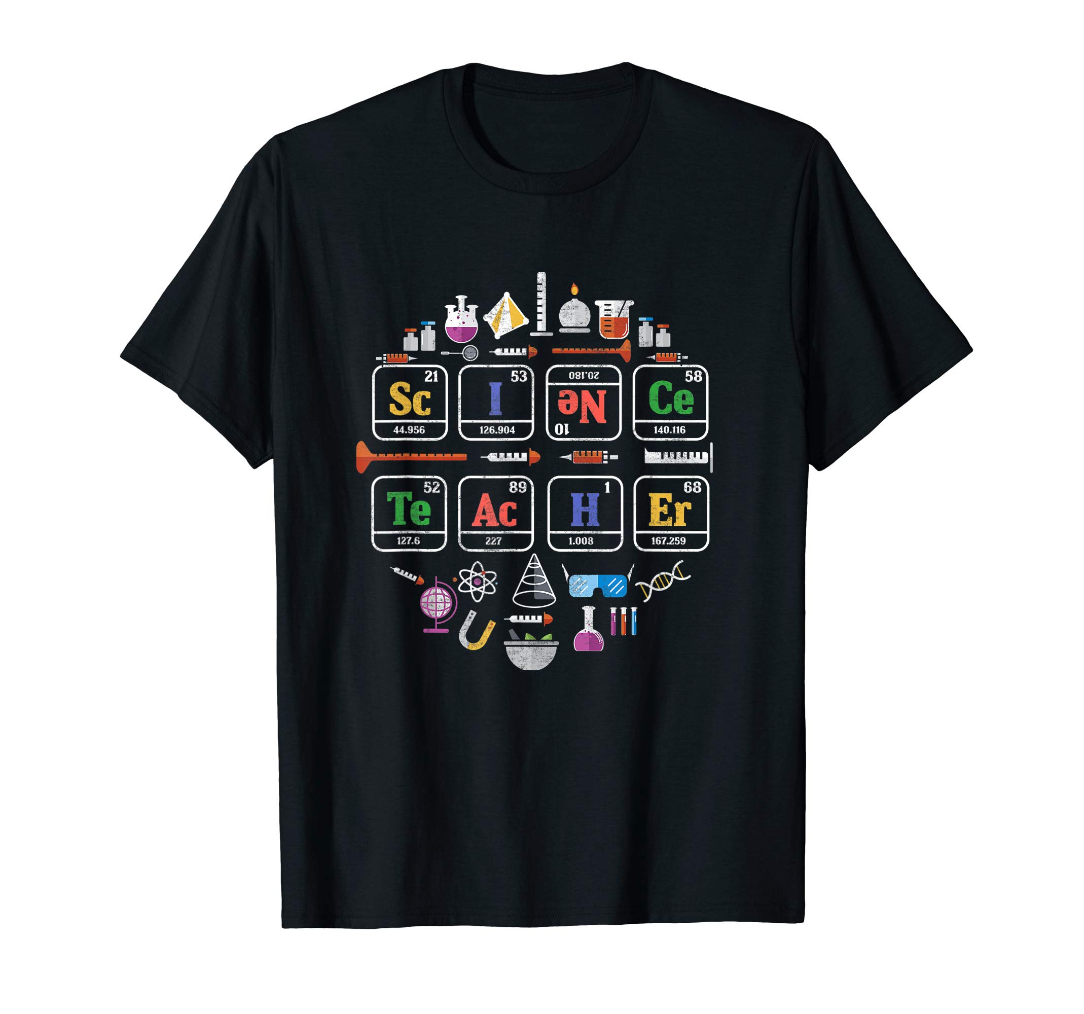 The Best Science Teacher Xmas Gift OutfitsScience Teacher Periodic Table Chemistry Elements Xmas Gift T-Shirt