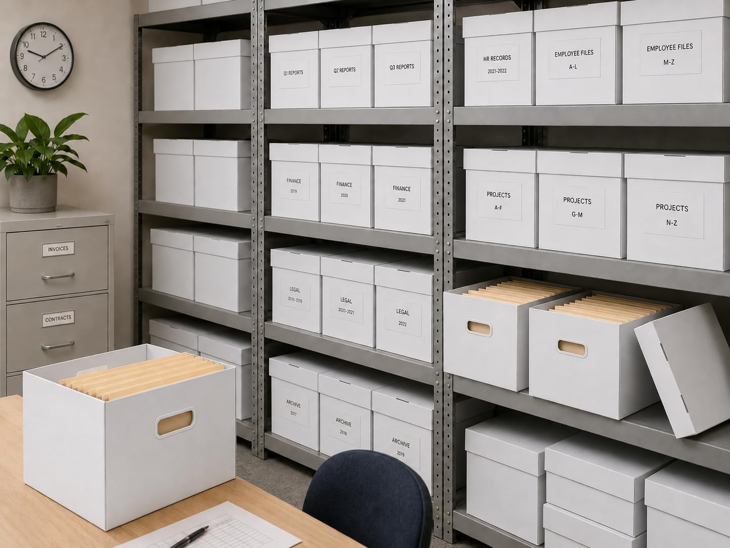 10 Pack Banker box style,Legal Files, Boxes with Handles for Office