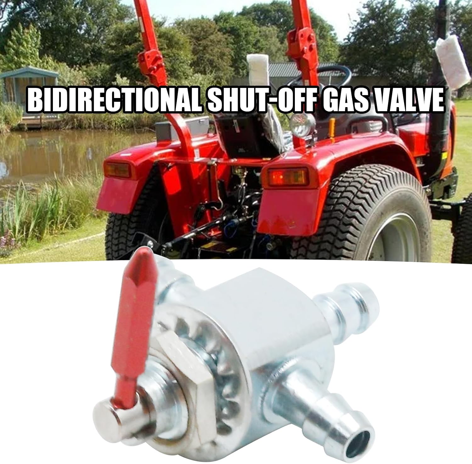 482212 Two-Way Cut-Off Fuel Gas Valve, Replacement for Exmark Replacement for Hustler Replacement for Scag, Replaces 745059 1-633347