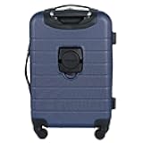 Smart Spinner Hardside Luggage, 22-Inch Carry-On, Navy Blue