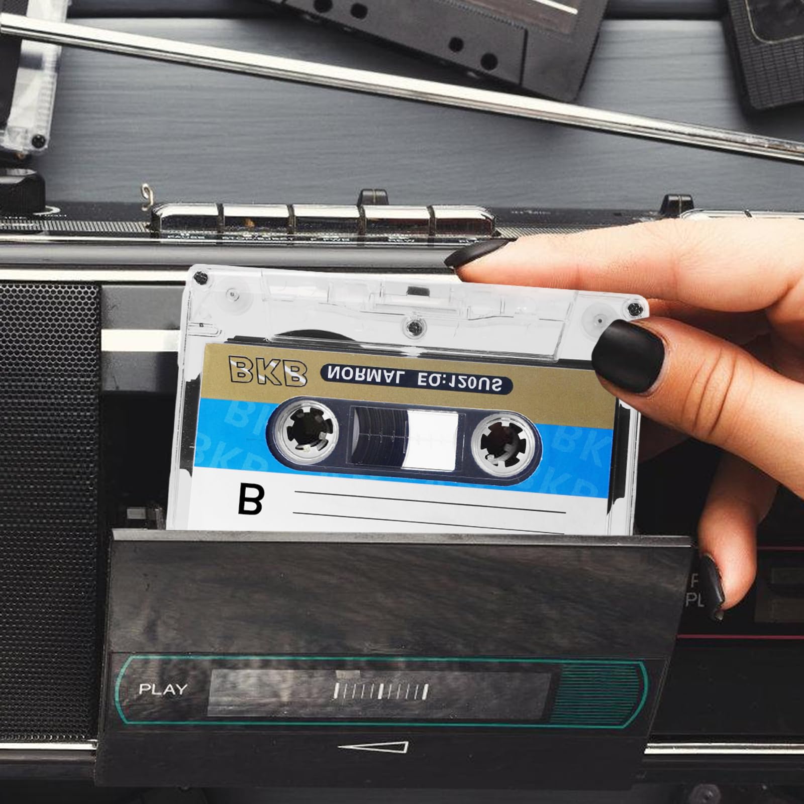 Cassette audio vuote, 10 cassette audio a basso rumore, 90 minuti, cassetta musicale a basso rumore, audio cassette empty cassette, cassette musicali vuote per lezioni, seminari, registrazioni