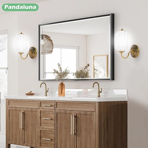 Miniatura 4 de Aplique de pared vintage, lámpara de vidrio de leche blanca, aplique de pared antiguo Art Deco de 5.5 pulgadas para dormitorio, baño, sala de estar,