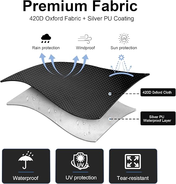 Awning Shower Tent Car Outdoor Portable Camping Shower Tent Car Side Shower Room Privacy Shelter Restroom Vehicle Side Shower Bathroom for RV, Van, Truck, Waterproof