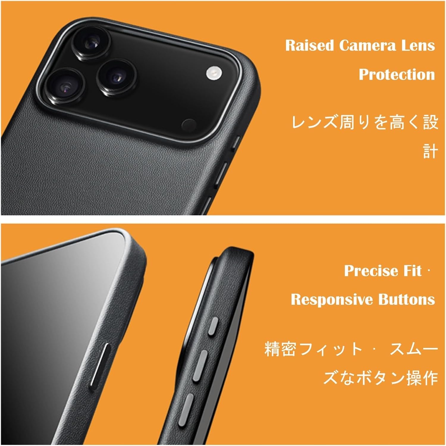 Magnetic Leather Case for iPhone 17 Pro Max/17 Pro/17 Air/17, Slim Cover, Soft Lining, Drop Protection, Compatible with MagSafe, Anti-Scratch Shockproof Phone Shell(17 Pro)